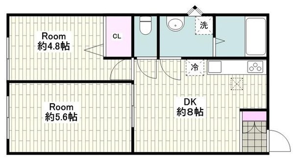 シュガーハイムの物件間取画像